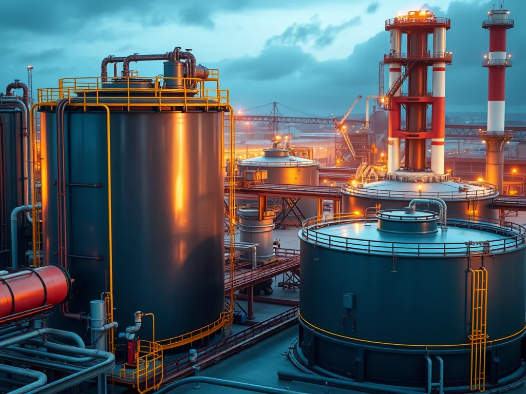 Industrial tanks for bitumen storage and handling