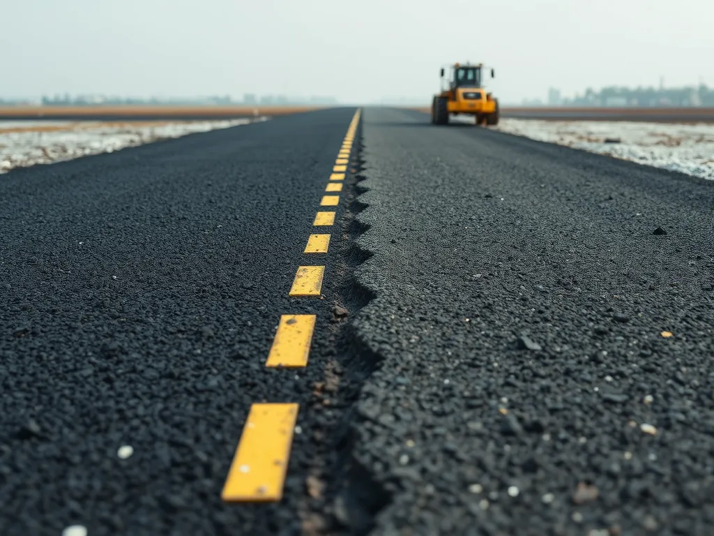 Cold mix asphalt being applied on a road to demonstrate its effectiveness compared to other patching materials.