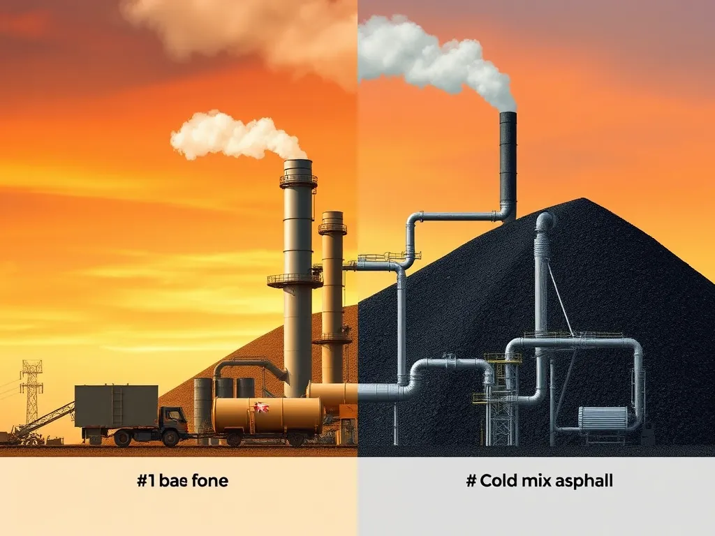 Comparison of cold mix asphalt production and other patching materials with a focus on asphalt paving.