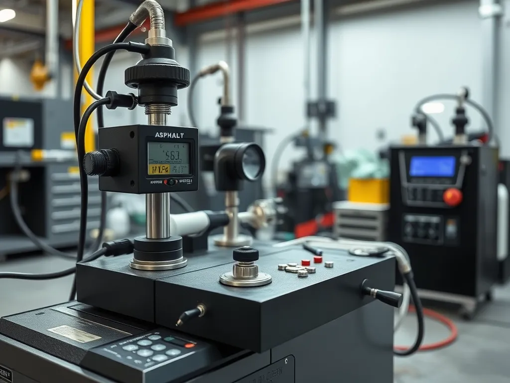 Precision asphalt testing equipment showcasing common testing errors in asphalt assessments.