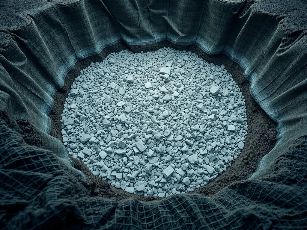 Loose gravel and aggregate materials used for common driveway maintenance issues