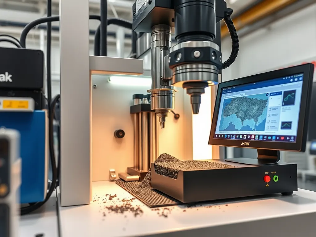 Advanced equipment for conducting the Dynamic Modulus Test to analyze material properties.