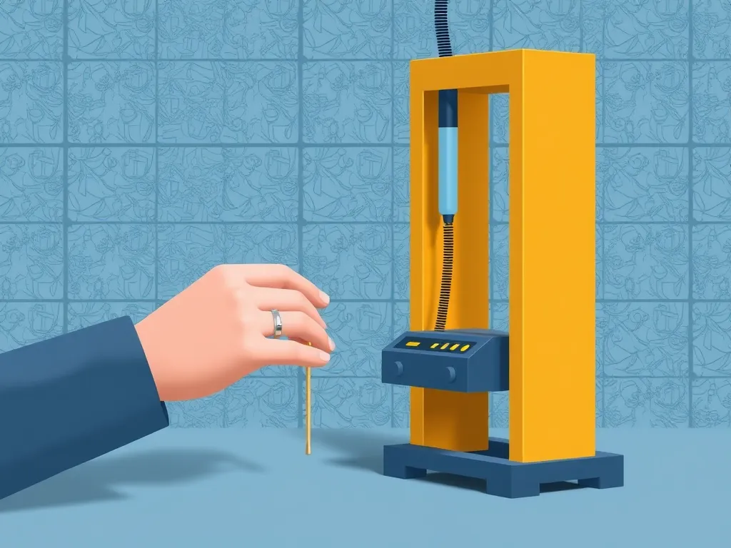 A machine setup for conducting the Dynamic Modulus Test, showcasing its importance in materials testing.