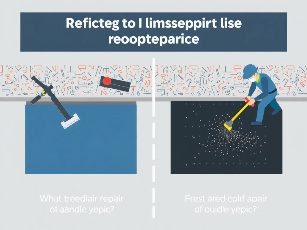 Illustration of efficient repair methods for extending asphalt life, showcasing tools and techniques.