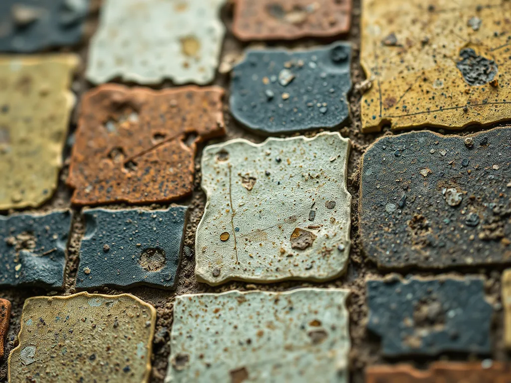 Close-up of asphalt surface showing wear and tear, illustrating the need for efficient repair methods to extend asphalt life.