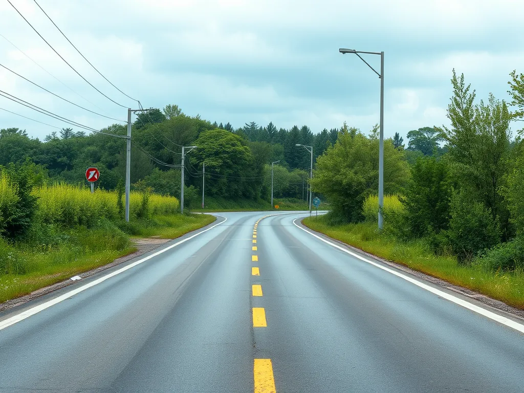A smooth asphalt road in Egypt highlighting effective asphalt applications.