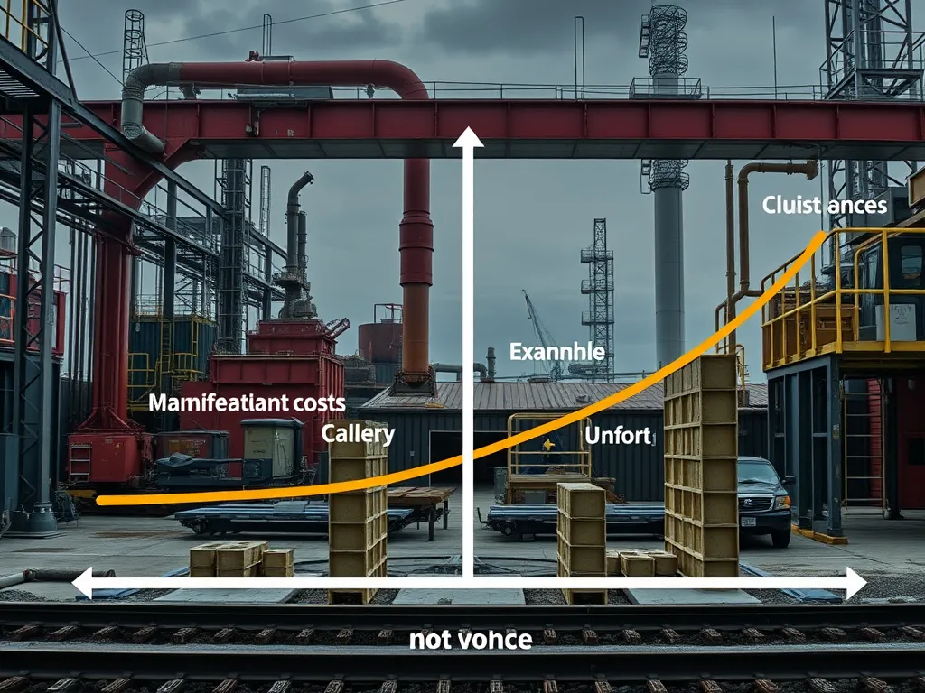 Graph showing maintenance costs comparison over time with labels for clarity