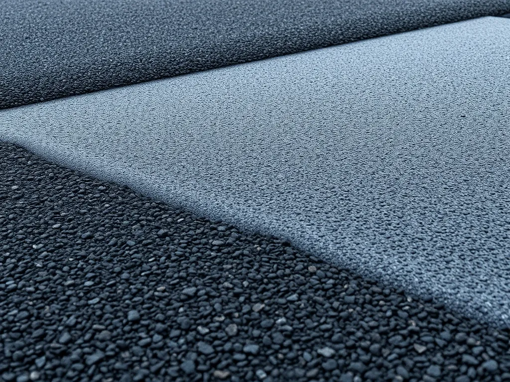Freshly laid hot mix asphalt showing texture and smoothness, highlighting common misconceptions