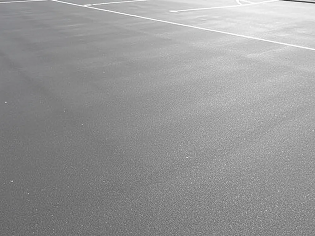 Smooth asphalt surface ideal for playing pickleball