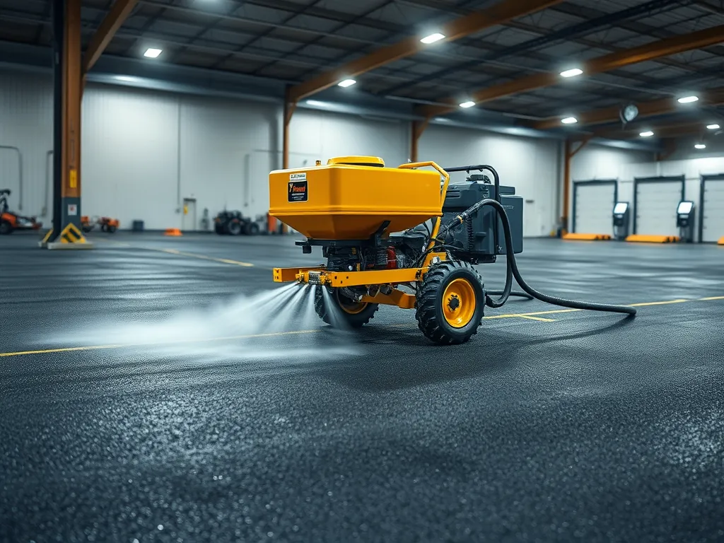 Asphalt preparation equipment used for sealcoating process.