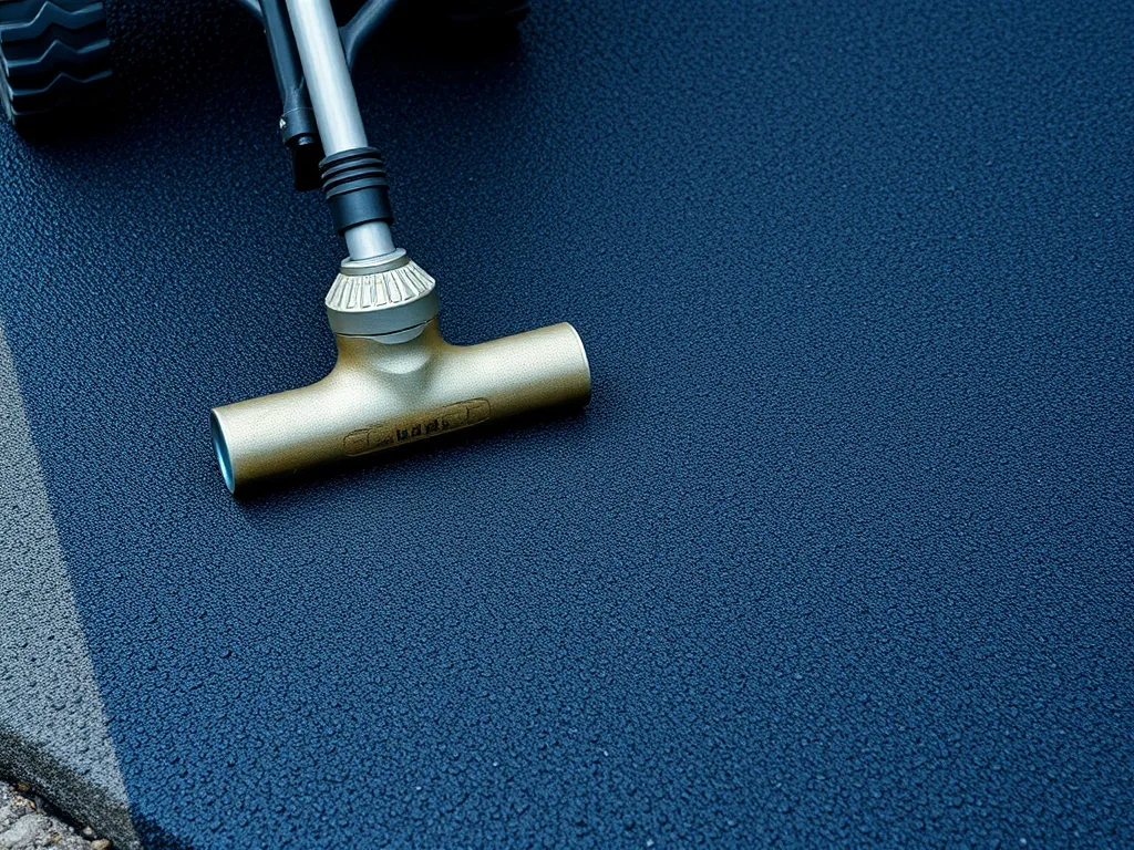 Sealcoating application tool on freshly applied surface for durability